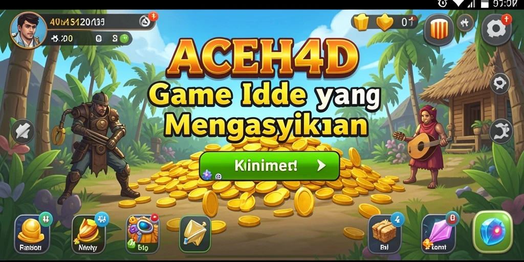 Tampilan warna-warni yang menyenangkan dalam gameplay ACEH4D.
