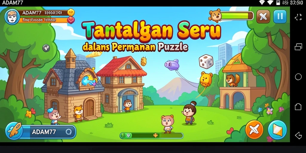 Tangkapan layar gameplay ADAM77 yang penuh tantangan puzzle.