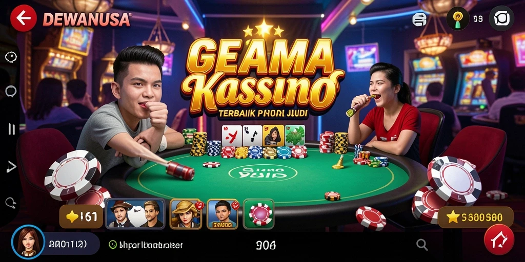 Tampilan gameplay menarik di DEWANUSA dengan berbagai pilihan permainan Kasino.