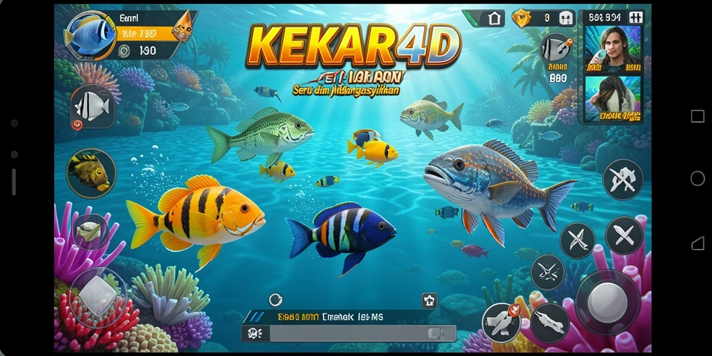 Menampilkan aksi seru dalam gameplay Tembak Ikan KEKAR4D.