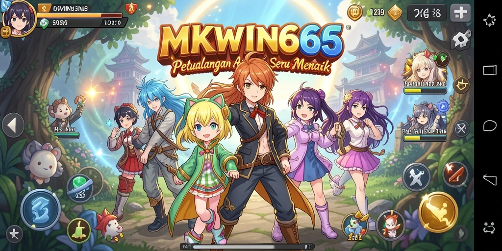 Tampilan gameplay seru dalam dunia anime yang memikat.