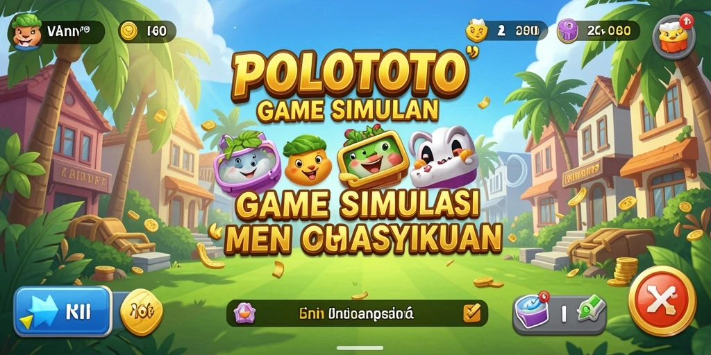 Screenshot gameplay POLOTOTO dengan interaksi mendalam dan grafis yang memukau.