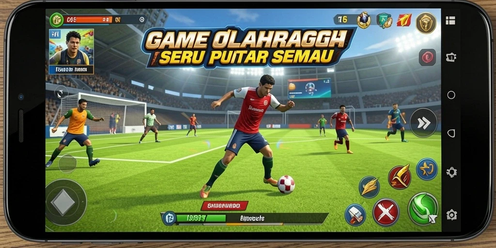 Gameplay T6 yang seru dengan berbagai jenis olahraga.