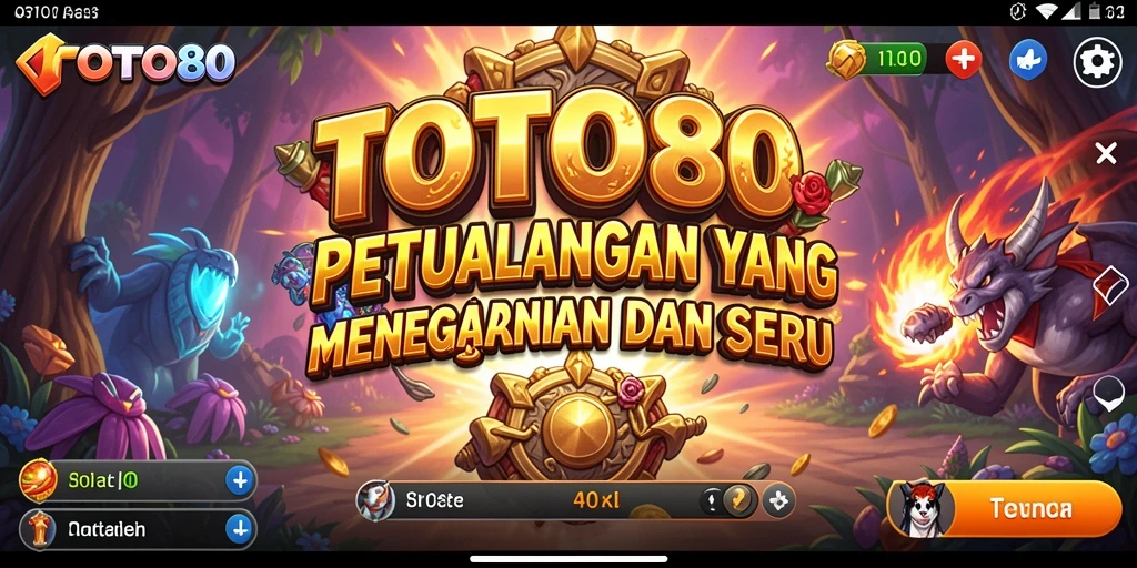 Tangkapan layar TOTO80 menunjukkan aksi petualangan yang mendebarkan.