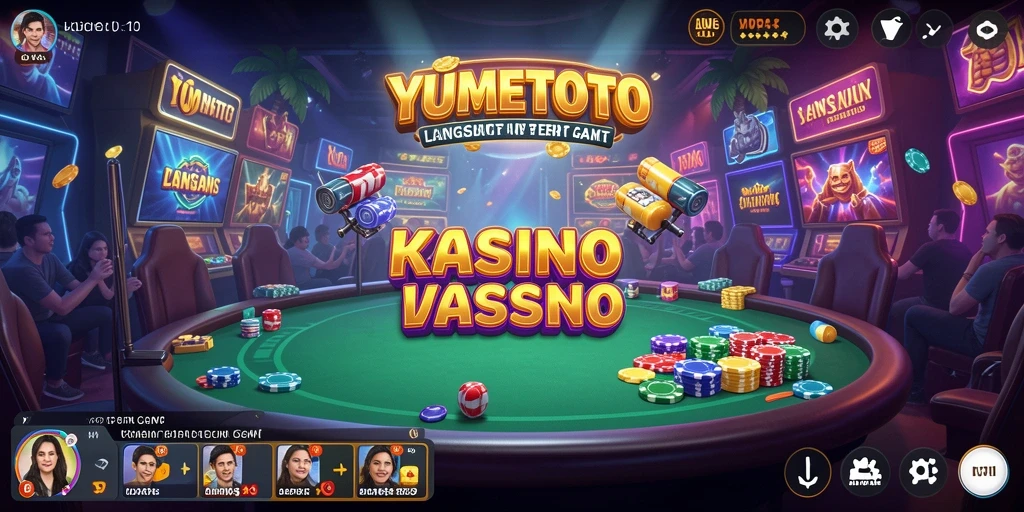 Tampilan gameplay YUMETOTO dengan dealer langsung yang profesional.